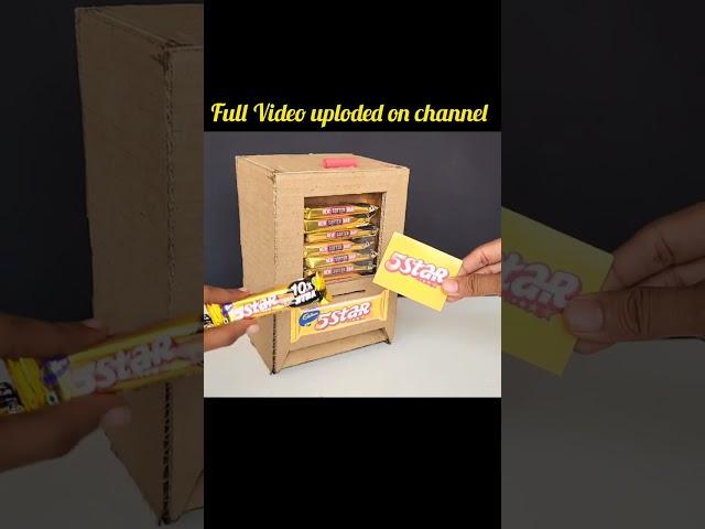 Amazing 5 star chocolate dispenser machine , chocolate atm , how to make cardboard project