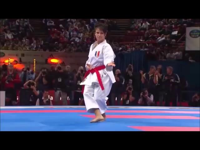 Rika Usami vs Sandy scordo 2012 world karate championship individual female kata final   from YouTub