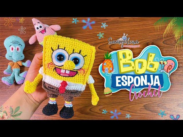 Bob esponja amigurumi crochet español/ingles