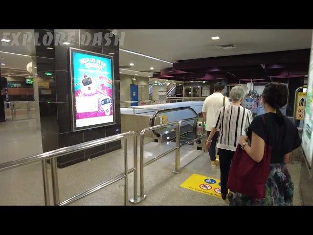 【4K WALKING】Dhoby Ghaut Yellow LIne to Red Line transfer