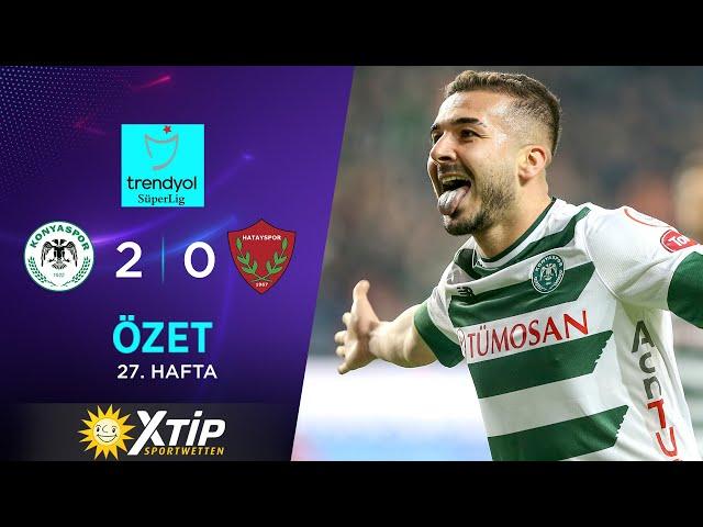 MERKUR BETS | T. Konyaspor (2-0) A. Hatayspor - Highlights/Özet | Trendyol Süper Lig - 2023/24