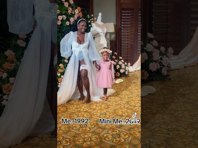 Bride and Flower Girl SLAY!