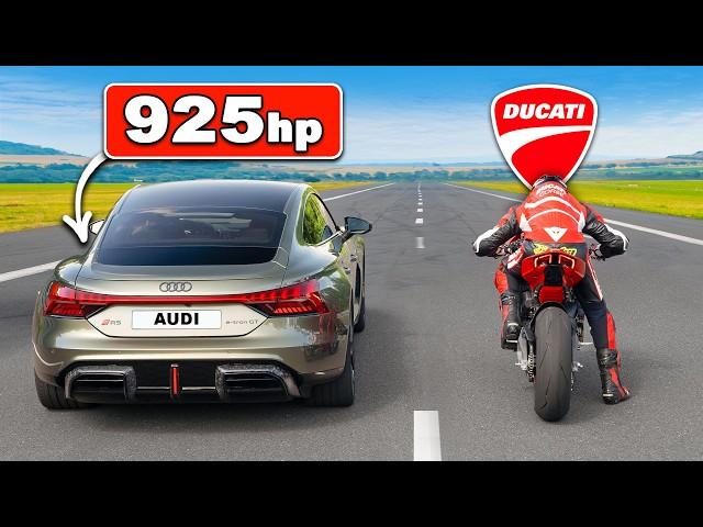 Quickest AUDI RS vs Quickest DUCATI: DRAG RACE