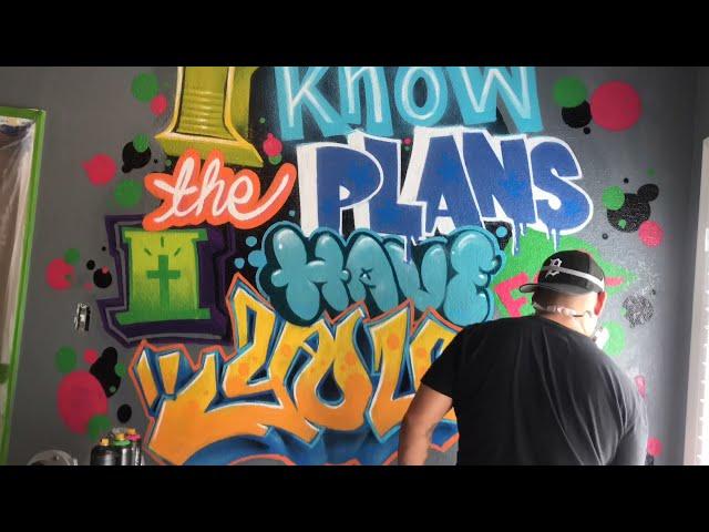 Graffiti Art Time Lapse - Jeremiah 29:11