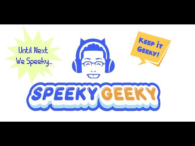 Welcome to SpeekyGeeky!