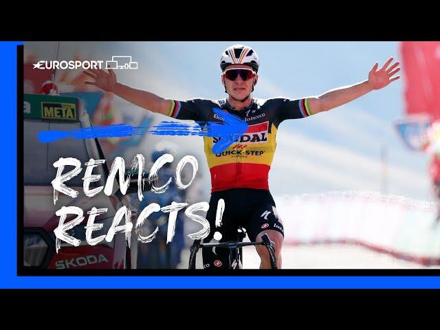 "VERY PROUD"! | Remco Evenepoel Reacts After Dominant Stage 14 Victory | Vuelta a España!