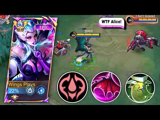 ALICE SPELL VAMP HACK!! | BUILD & EMBLEM 2024 (Dont Tell Moonton) - MLBB