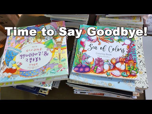 My Adult Colouring Book Collection & Unhaul 2024 - PART 1  (Decluttering the Craft Room Part 4)