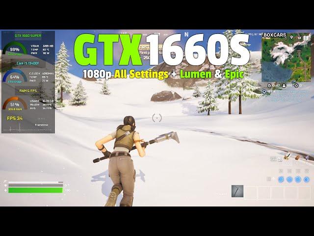 Fortnite Chapter 6 Season 1 : GTX 1660 SUPER - 1080p All Settings + TSR Settings