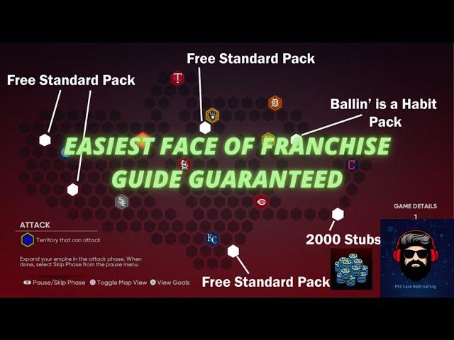 Mlb The Show 22 Conquest Faces of Franchise Central , Easiest Guide all Hidden Rewards Shown