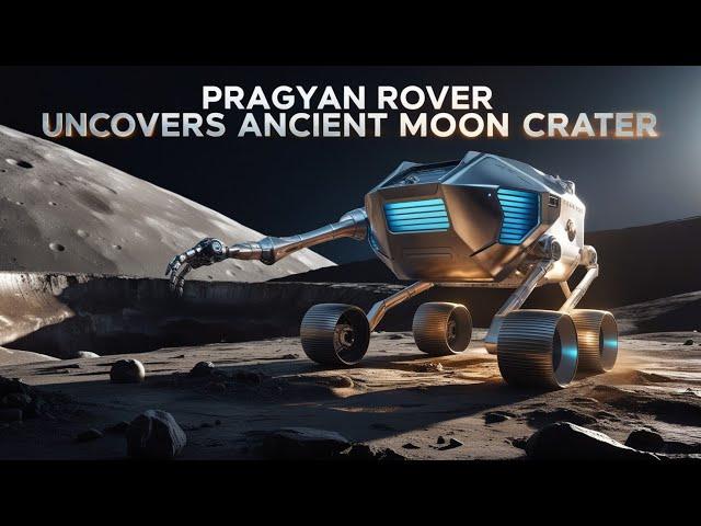 Pragyan Rover Uncovers Ancient Moon Crater!#PragyanRover #AstroResearch #MoonExploration