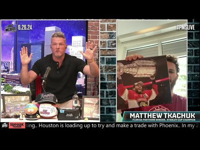 Matthew Tkachuk on WILD celebrations after Panthers’ Stanley Cup win | The Pat McAfee Show