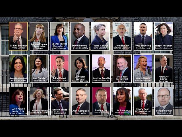 Sir Keir Starmer's first Cabinet: Who has been appointed?