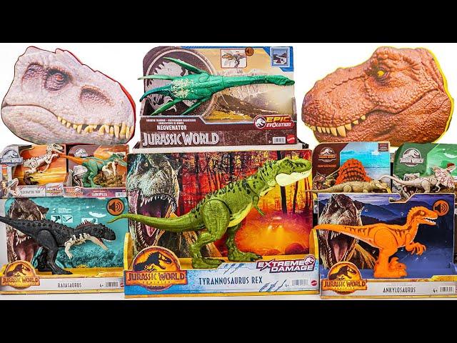 Jurassic World Unboxing Review | Dinosaur Mystery Box , TRex Pack, Elasmosaurus, Velociraptor | ASMR