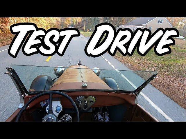 Test Drive V8 1929 Ford Roadster Pickup / Day In The Shop