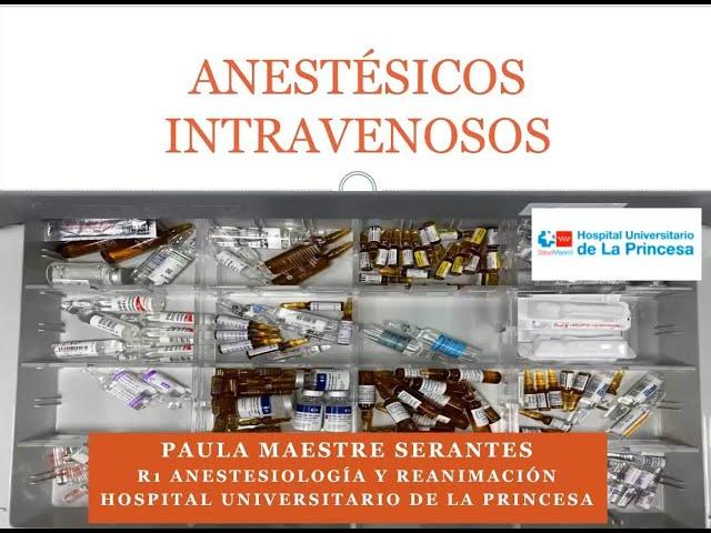 Anestésicos intravenosos 2021