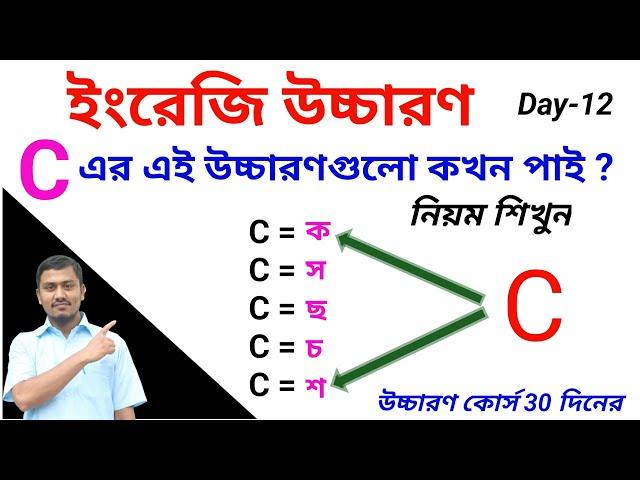 C-এর উচ্চারণ কখন (ক,স,ছ,চ,শ) এর মত হয় নিয়ম শিখুন/Pronunciation & sounds of letter C