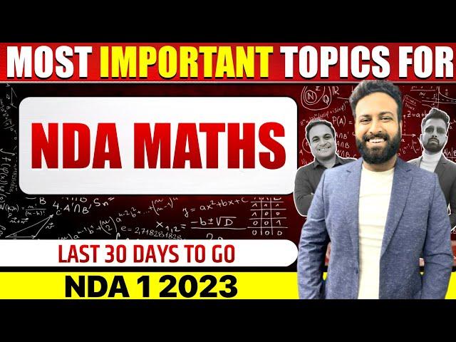 Most Important Topics For UPSC NDA 1 2023 | NDA Math Important Chapter Tips- Learn With Sumit