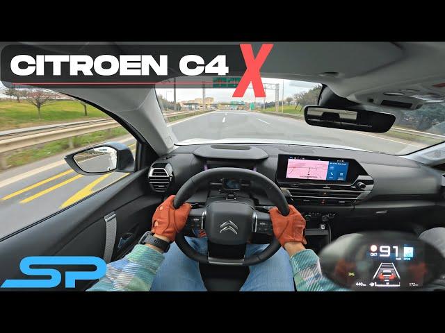 2023 CITROEN C4X 1.2 Turbo 130 Hp - AUTOBAHN POV Test Drive