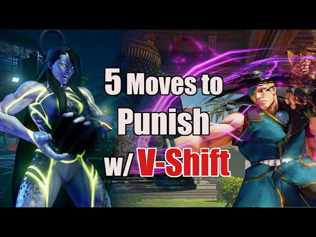 SF V CE : 5 Moves you can punish with V-Shift [ Seth , Urien , Ed, Bison and Alex ]