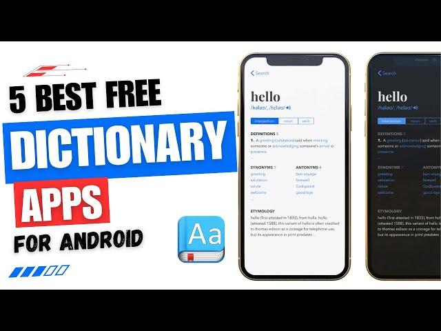 5 Best Free Dictionary Apps For Android | Best English Dictionary App for Android | Offline