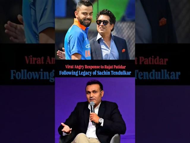Virat Angry Response to Rajat Patidar Following Legacy of Sachin Tendulkar #SportsTube24