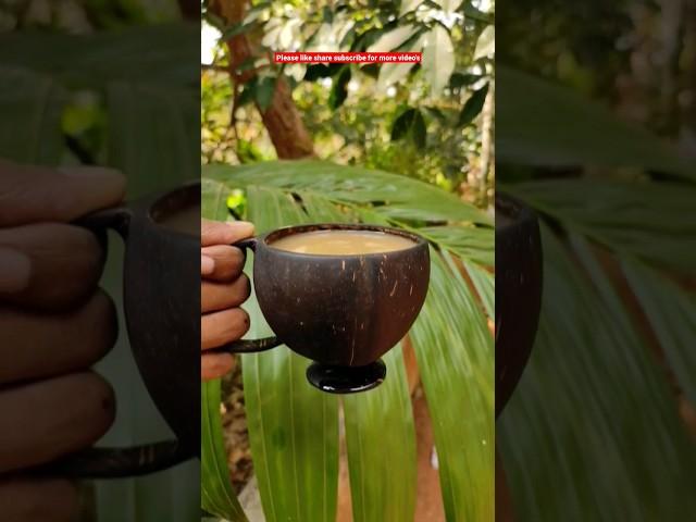 Coffee cup making idea with coconut shell #ideas #diy #coconutshellcraft #cococrab #creative