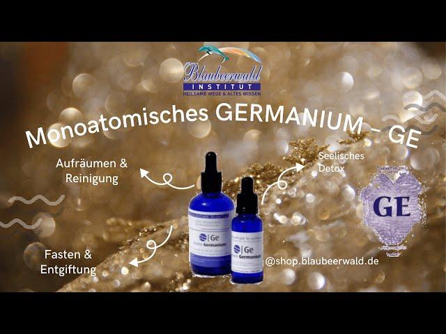 Wie Dir MONOATOMISCHES GERMANIUM helfen kann!!!