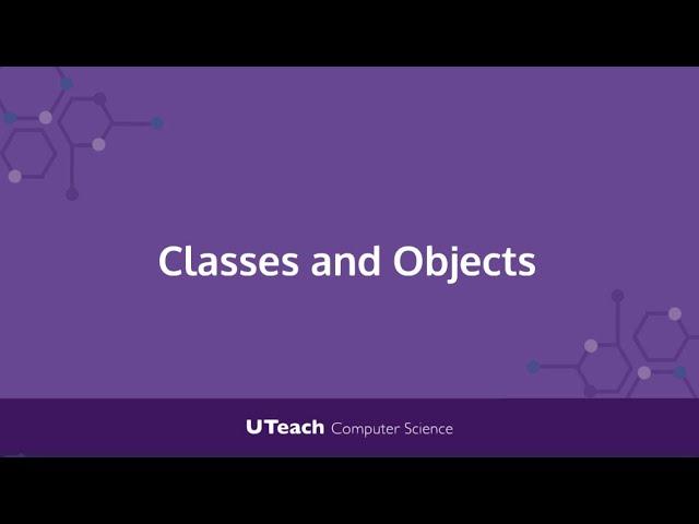 Quick Bit: Classes and Objects