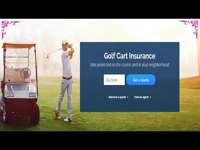 Golf cart insurance coverage: get protection on and off the course