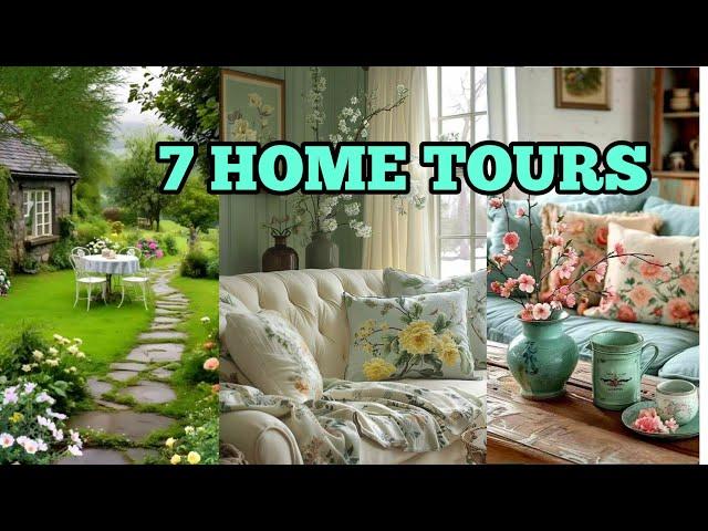 New SHABBY CHIC HAVEN DISCOVERIES: 7 Home Tours Cozy Cottage Home Decor Showcase |Vintage-Inspired