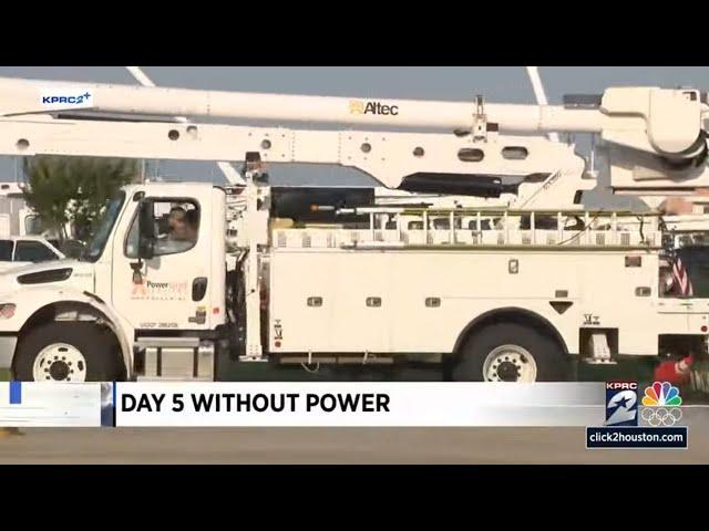 Houston enters day 5 of power outages since Hurricane Beryl