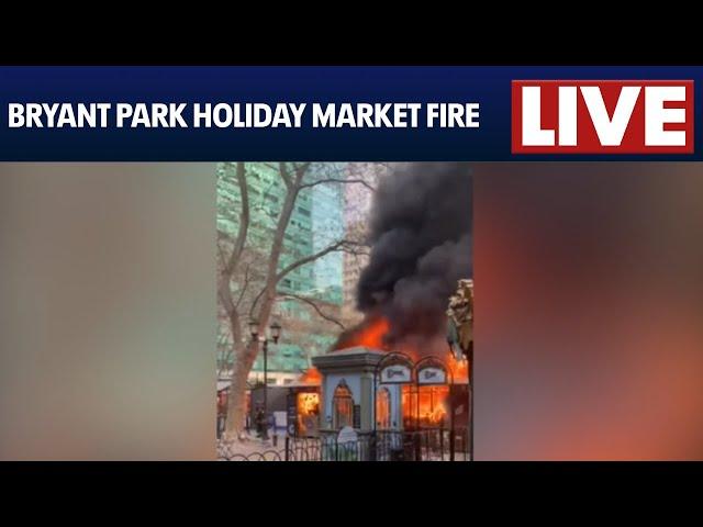 FDNY gives update on fire at Bryant Park Holiday Market