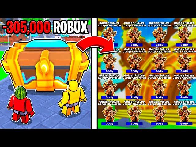 UNLOCKING GOLDEN FUTURE CLOCKMAN in Toilet Tower Defense