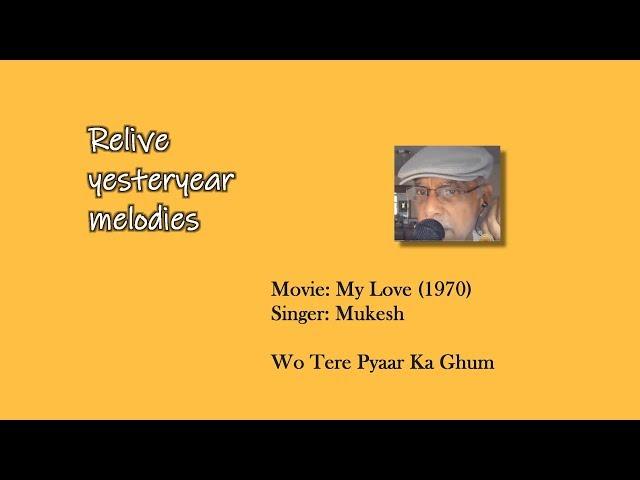 Wo Tere Pyaar Ka Ghum I  Hindi Karaoke by Raju Alagawadi