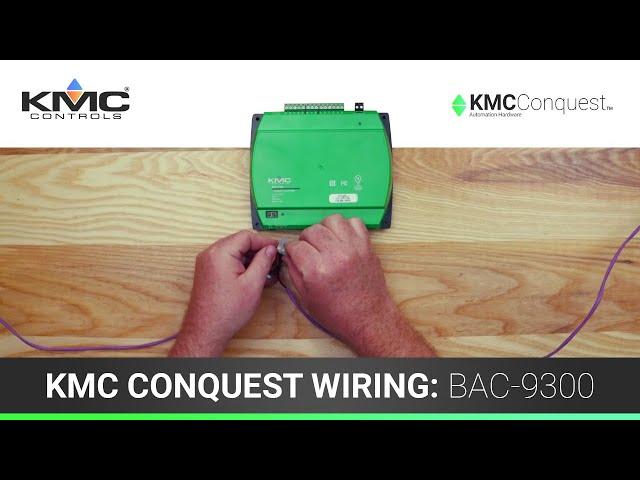 KMC Conquest Wiring: BAC-9300 Series Unitary Controllers