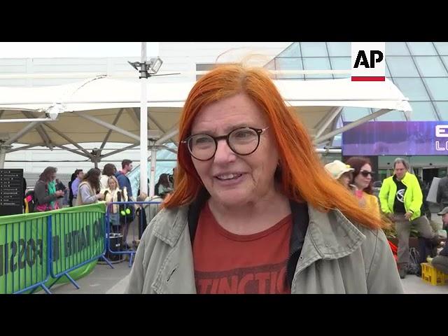 Climate activists protest at Shell meeting in London