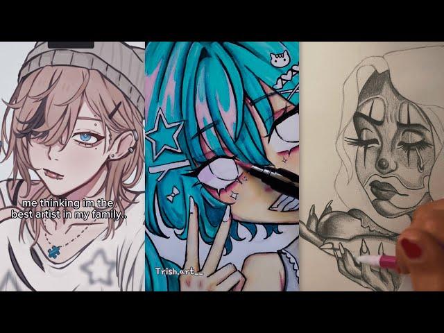 Art drawing tiktok compilations ~ Drawing tiktok #58