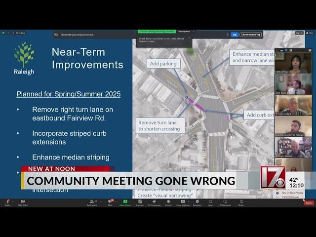 Raleigh community meeting gone wrong