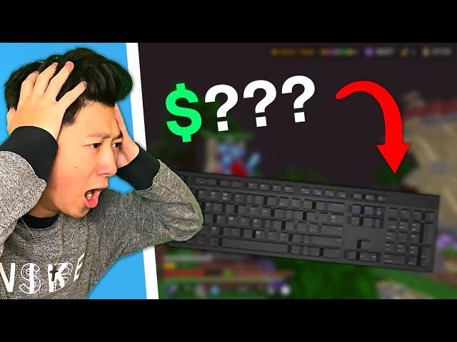 DESTROYING Kids in Minecraft PE with the CHEAPEST Keyboard!