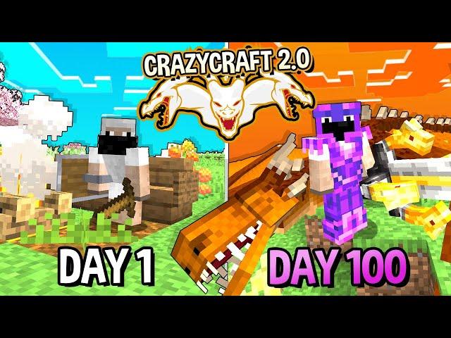 I Survived 100 Days in Crazy Craft Updated 2.0