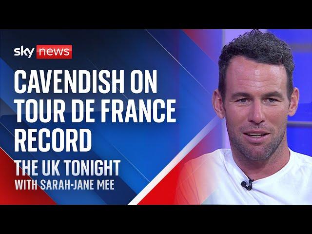 Sir Mark Cavendish talks to Sky News following his last Tour de France