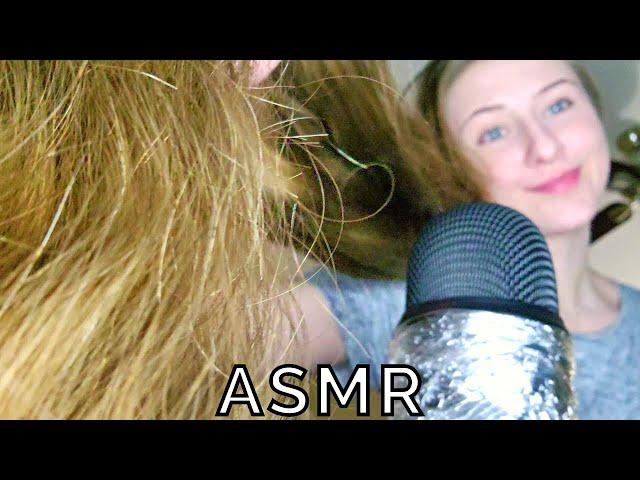 Putting my Real Long Hair Over You and the Mic at the Same Time (ASMR No Talking) Soft Hair Triggers