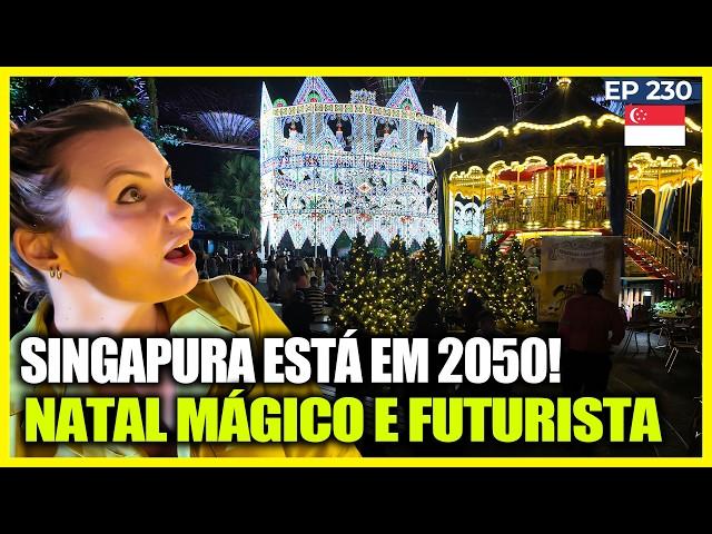 O NATAL MÁGICO e FUTURISTA de 2050 em SINGAPURA! Nunca vimos nada igual