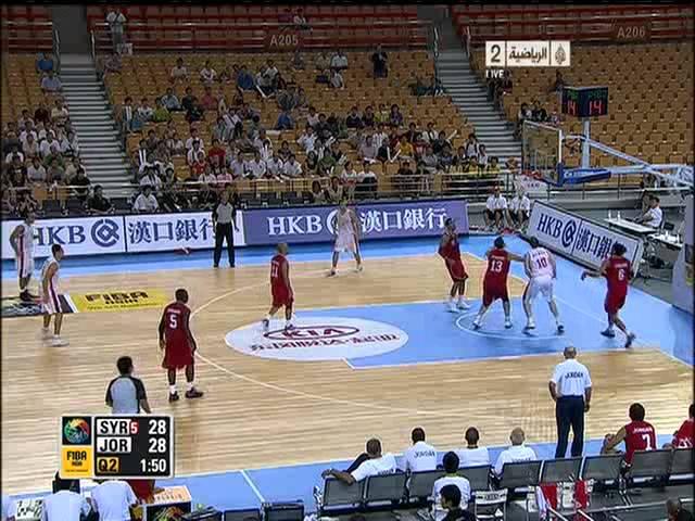 Jordan 71 - 58 Syria (Q2_Part2), FIBA Asia 2011