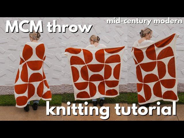 MCM Throw Knitting Tutorial - How to Knit Intarsia