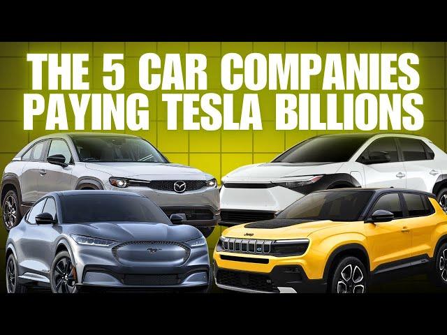 Stellantis, Toyota, Ford, Mazda, and Subaru will pay Tesla will billions in 2025