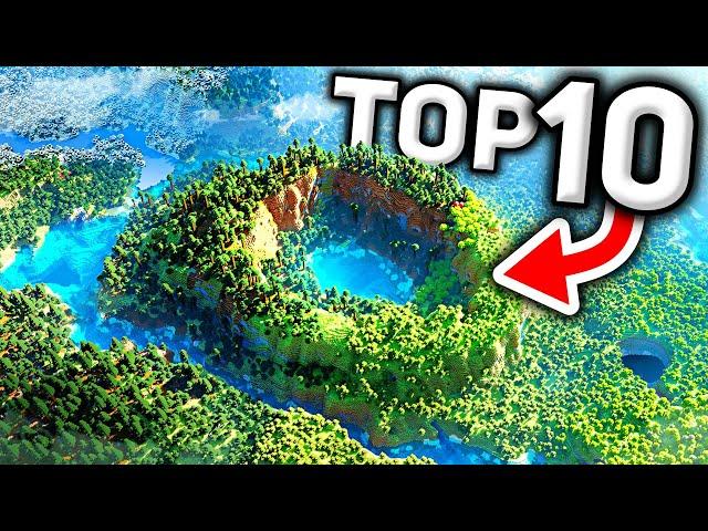 NEW TOP 10 BEST MINECRAFT SEEDS! (Minecraft Bedrock Edition Seeds)