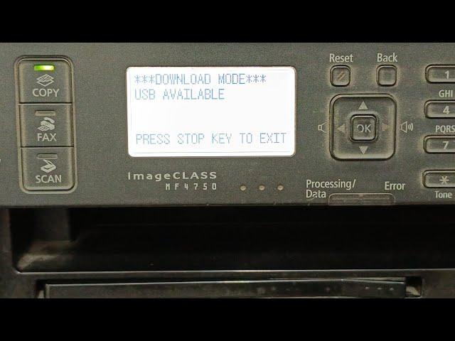 Canon image class MF4750 Firmware update step by step scanner problem solved