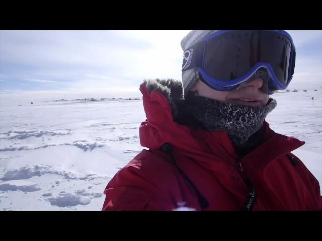 Compass at the Geographic South Pole